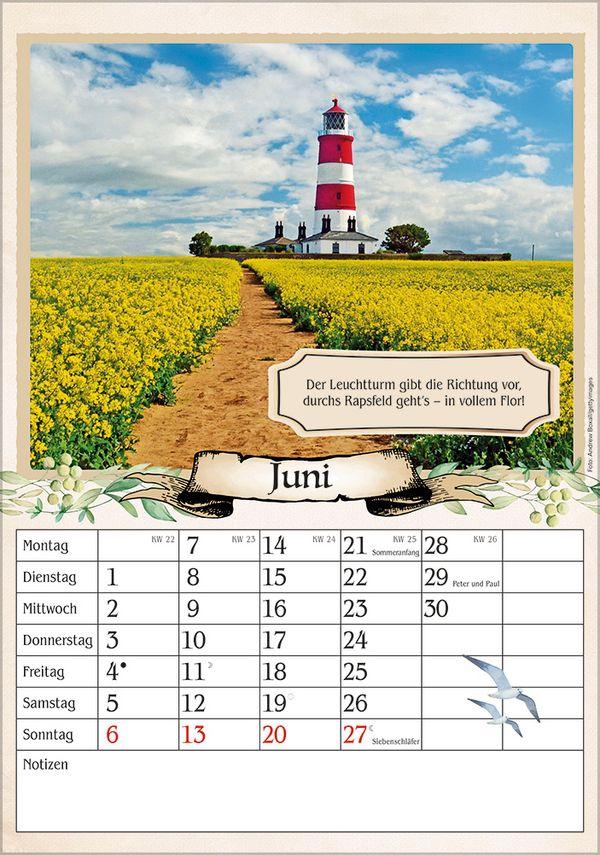 Beispielinhalt (Bild) Kalender für Rentner 2027