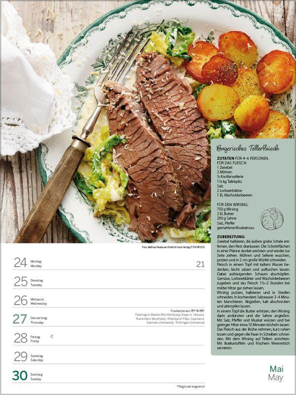 Beispielinhalt (Bild) Saisonale und regionale Genussrezepte 2027