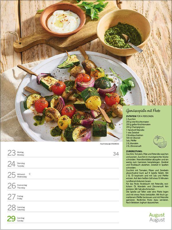 Beispielinhalt (Bild) Saisonale und regionale Genussrezepte 2027