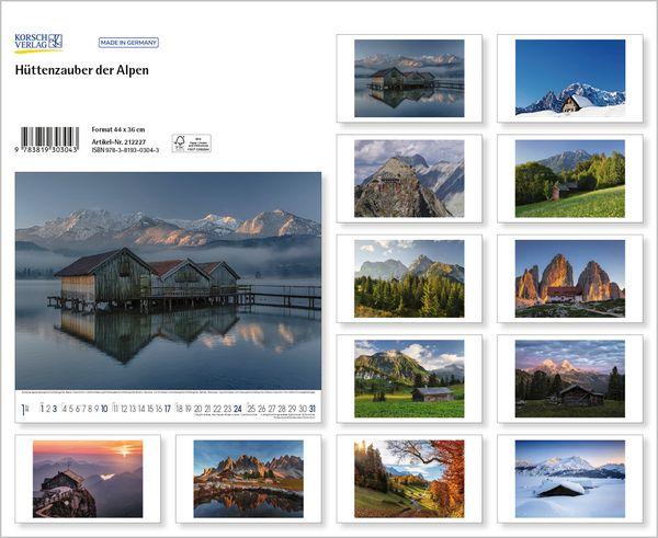 Beispielinhalt (Bild) Hüttenzauber der Alpen 2027