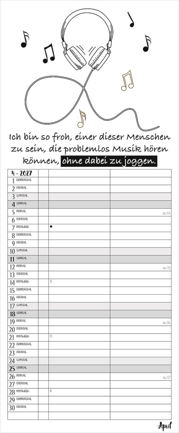 Beispielinhalt (Bild) My Timer Visual Words 2027