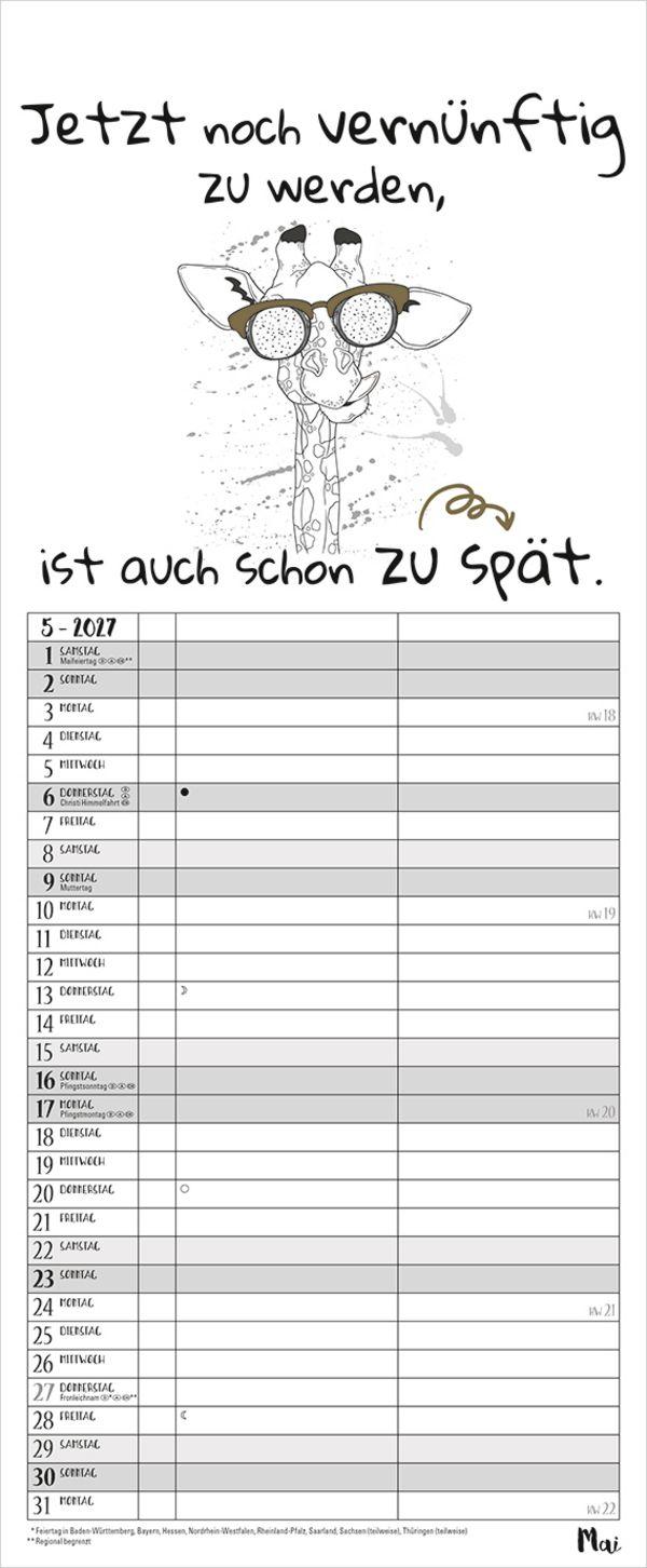 Beispielinhalt (Bild) My Timer Visual Words 2027