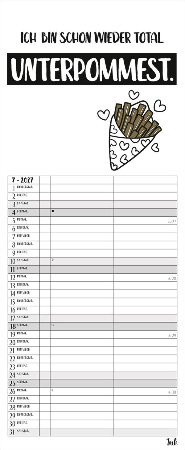 Beispielinhalt (Bild) My Timer Visual Words 2027