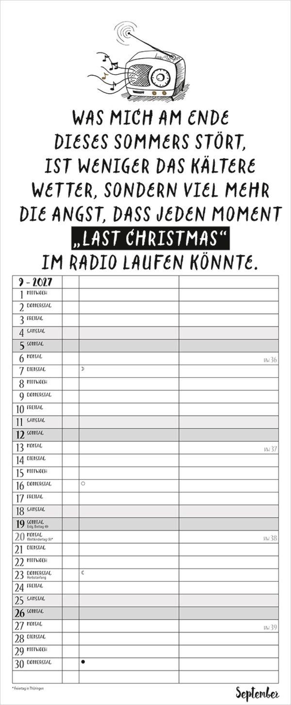 Beispielinhalt (Bild) My Timer Visual Words 2027