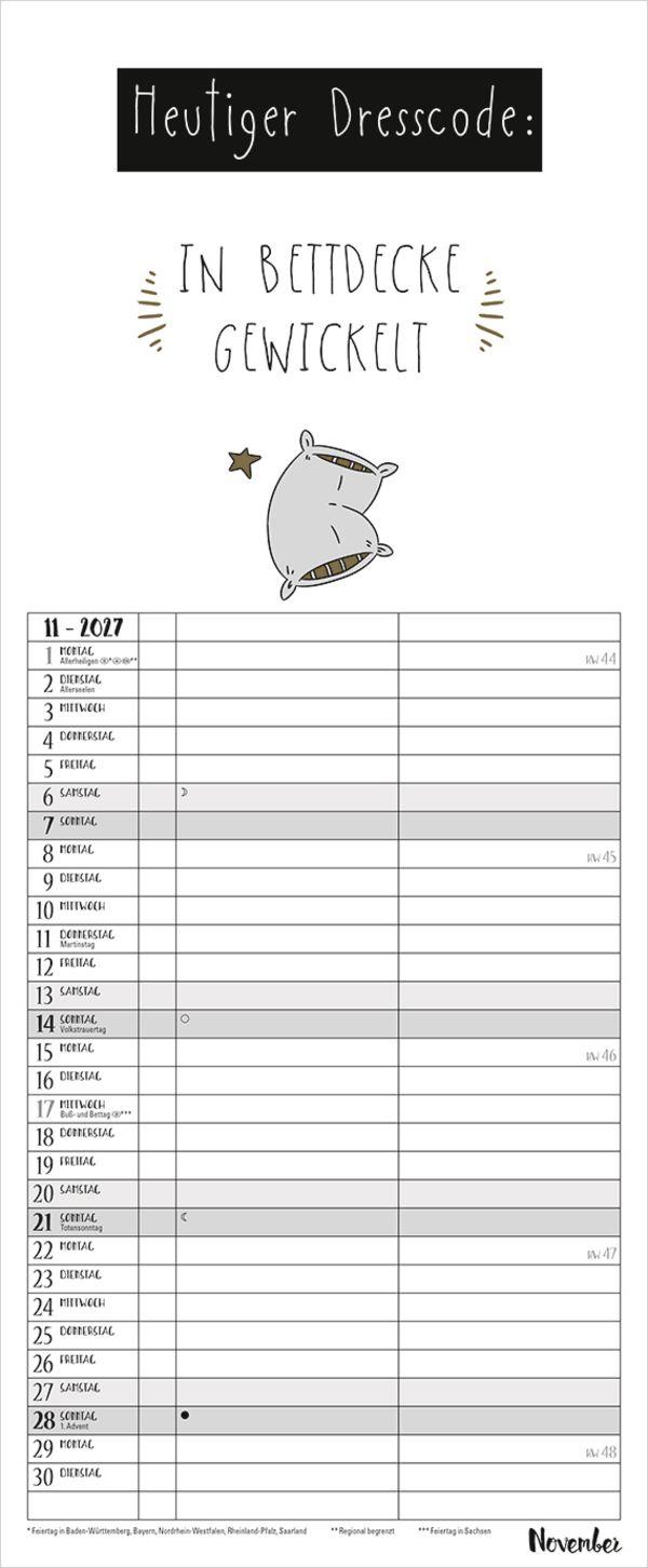 Beispielinhalt (Bild) My Timer Visual Words 2027