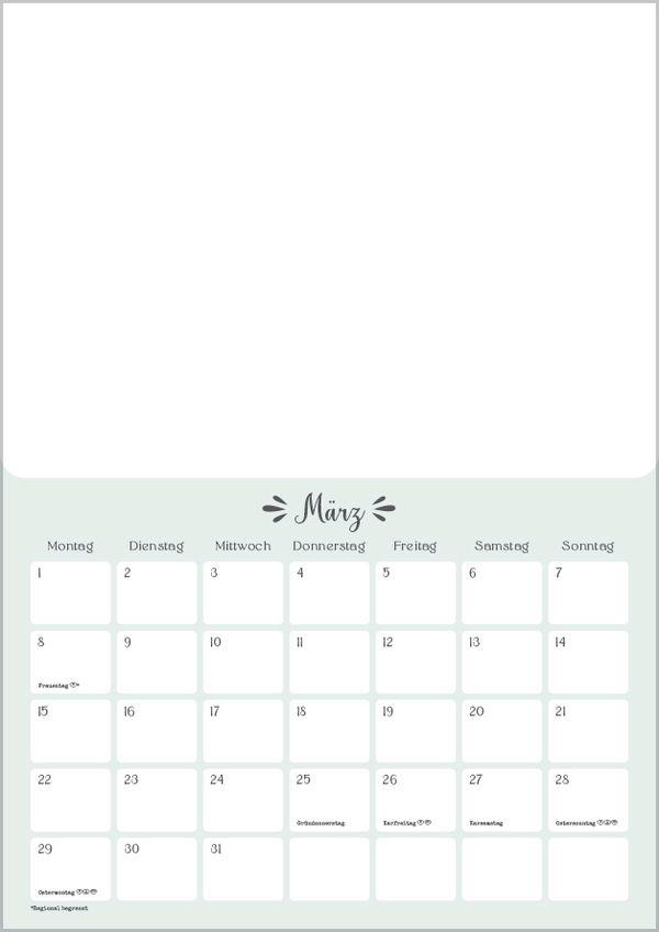 Beispielinhalt (Bild) Foto-Malen-Basteln A4 Mint 2027