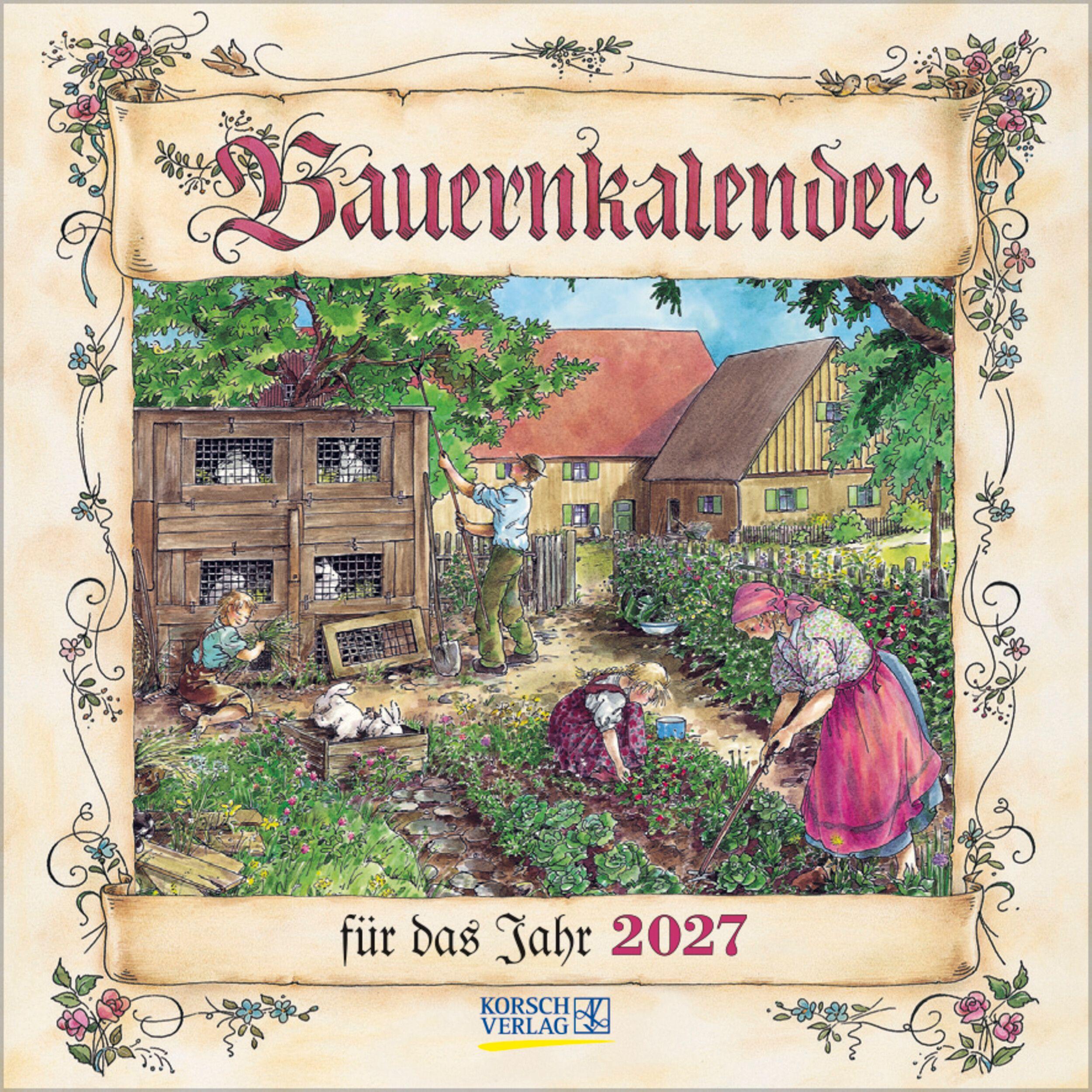 Vorderes Coverbild Bauernkalender 2027