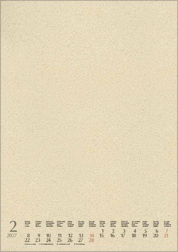 Beispielinhalt (Bild) Foto-Malen-Basteln Bastelkalender A4 Graspapier 2027