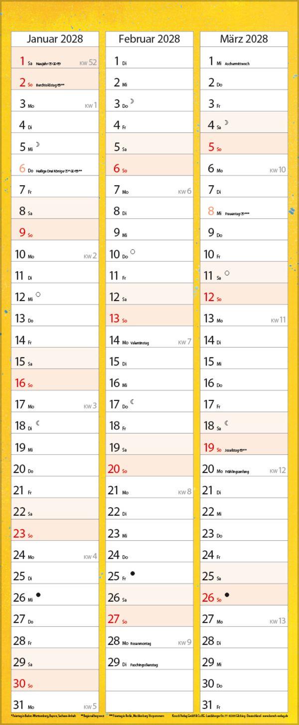 Beispielinhalt (Bild) Familientimer Schutzengel 2027