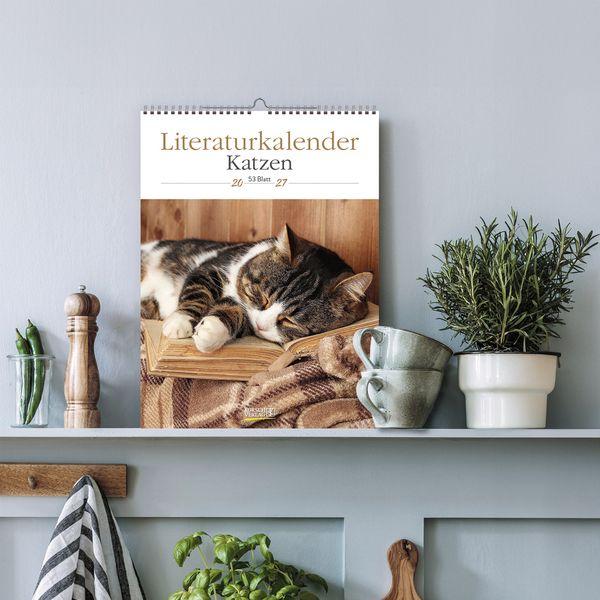 Beispielinhalt (Bild) Literaturkalender Katzen 2027