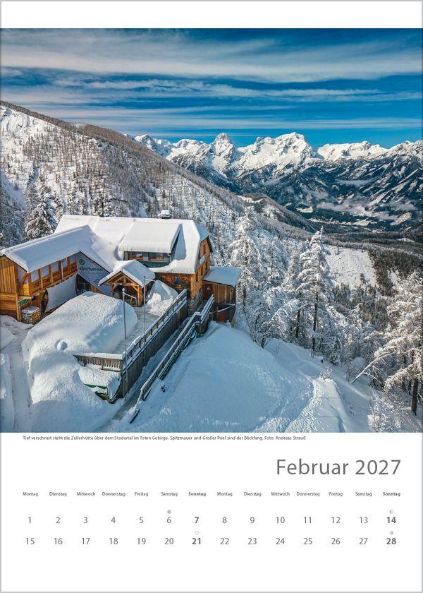 Beispielinhalt (Bild) Hütten unserer Alpen 2027