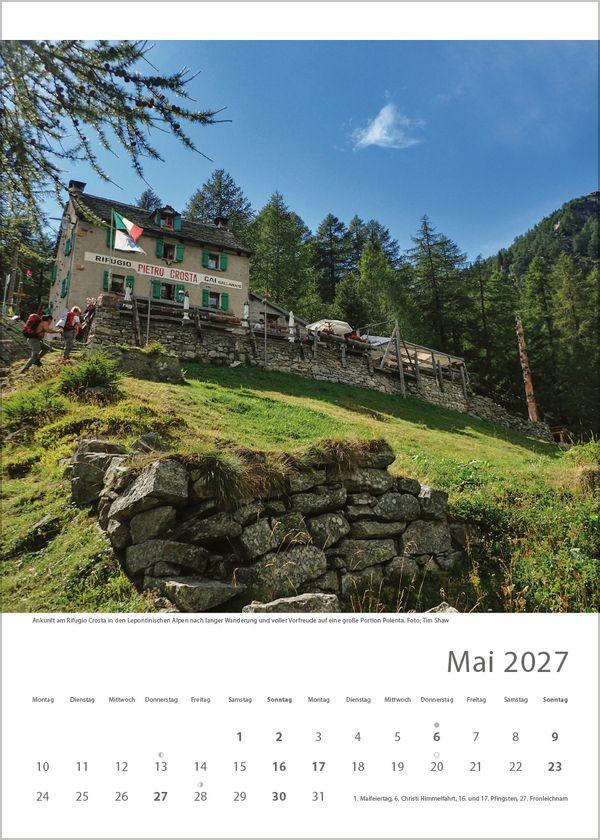 Beispielinhalt (Bild) Hütten unserer Alpen 2027