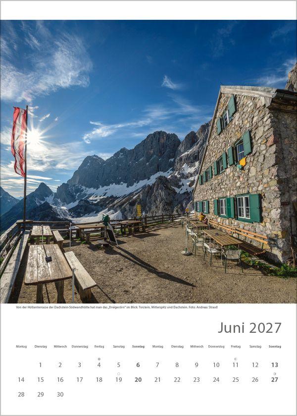 Beispielinhalt (Bild) Hütten unserer Alpen 2027