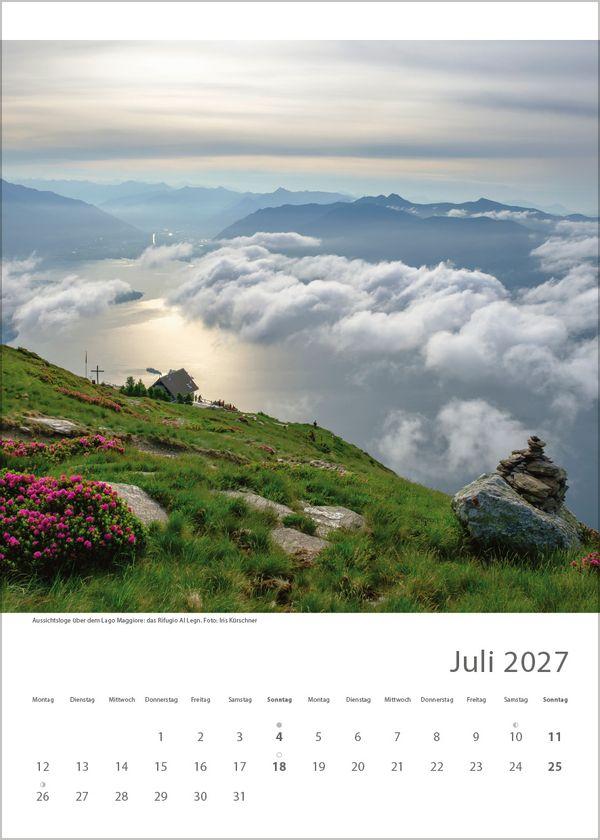 Beispielinhalt (Bild) Hütten unserer Alpen 2027