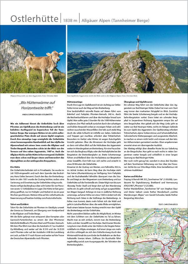 Beispielinhalt (Bild) Hütten unserer Alpen 2027