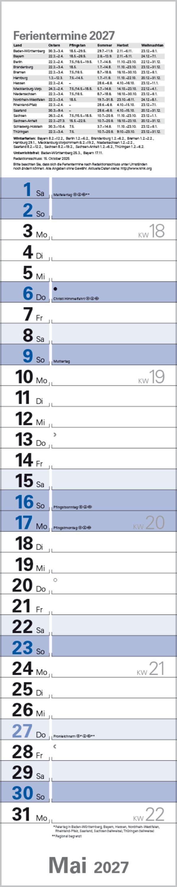 Beispielinhalt (Bild) Planer Blau 2027