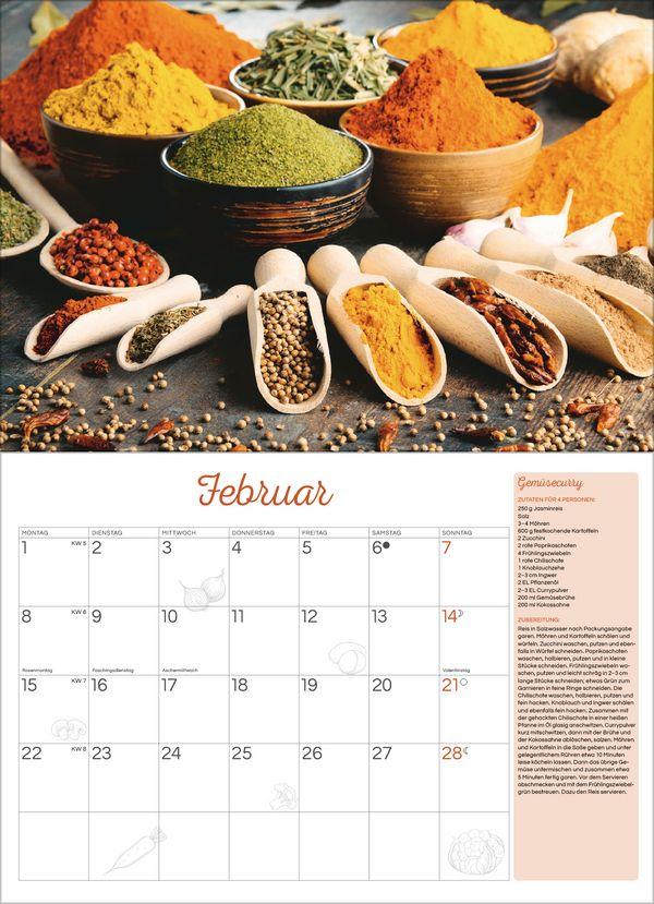 Beispielinhalt (Bild) Küchenkalender 2027