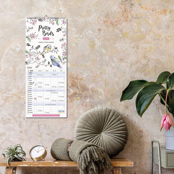 Beispielinhalt (Bild) Familienplaner Pretty Birds 2027