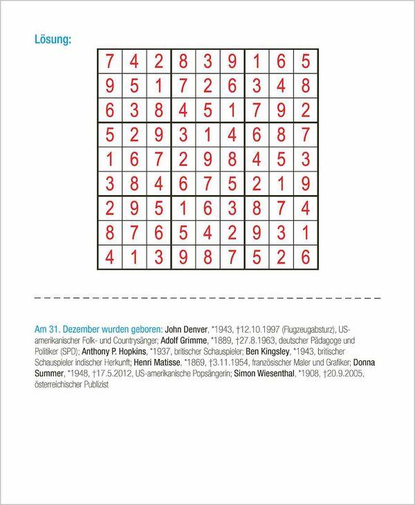 Beispielinhalt (Bild) Profi Sudoku 2027