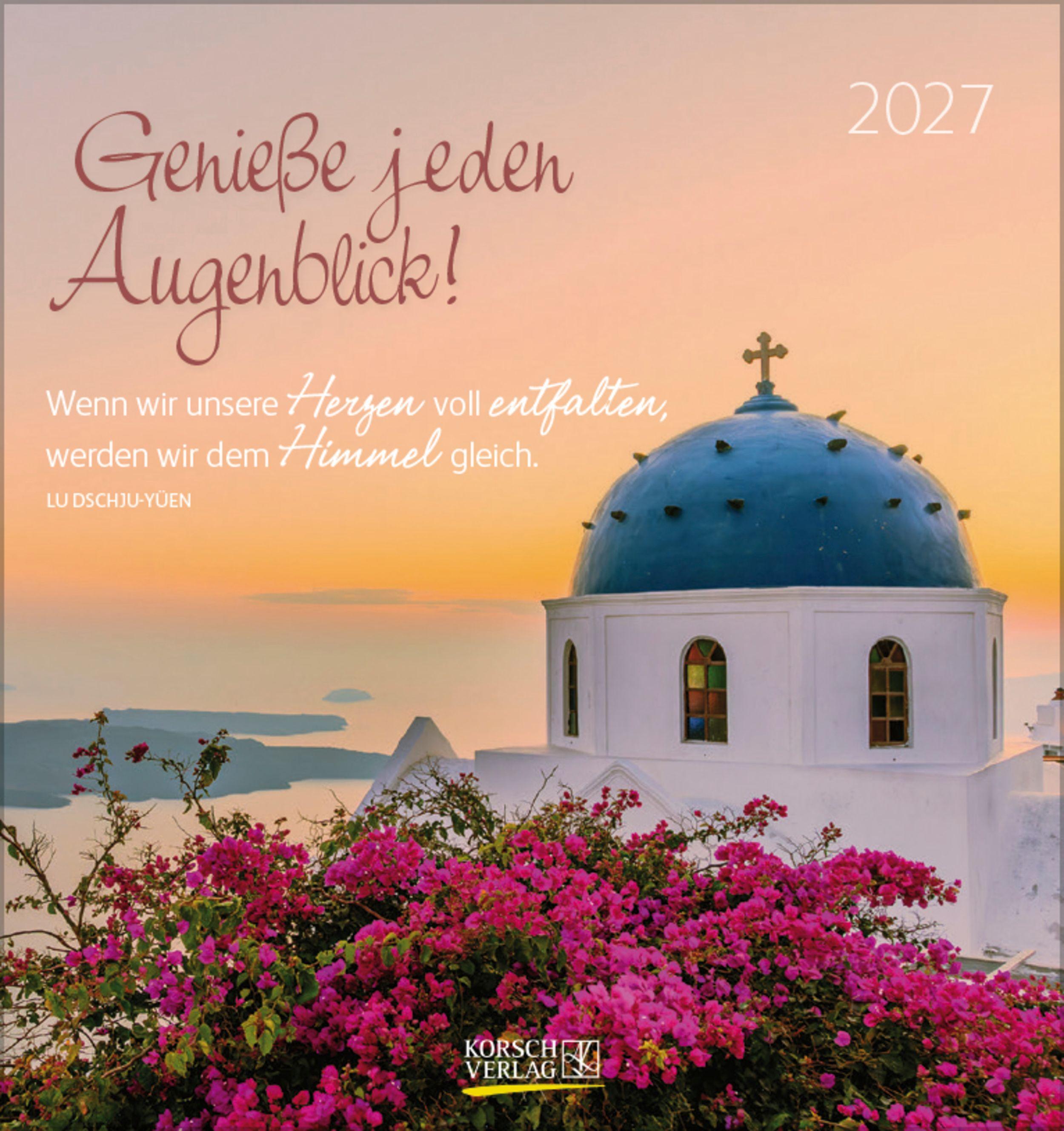 Vorderes Coverbild Genieße jeden Augenblick 2027