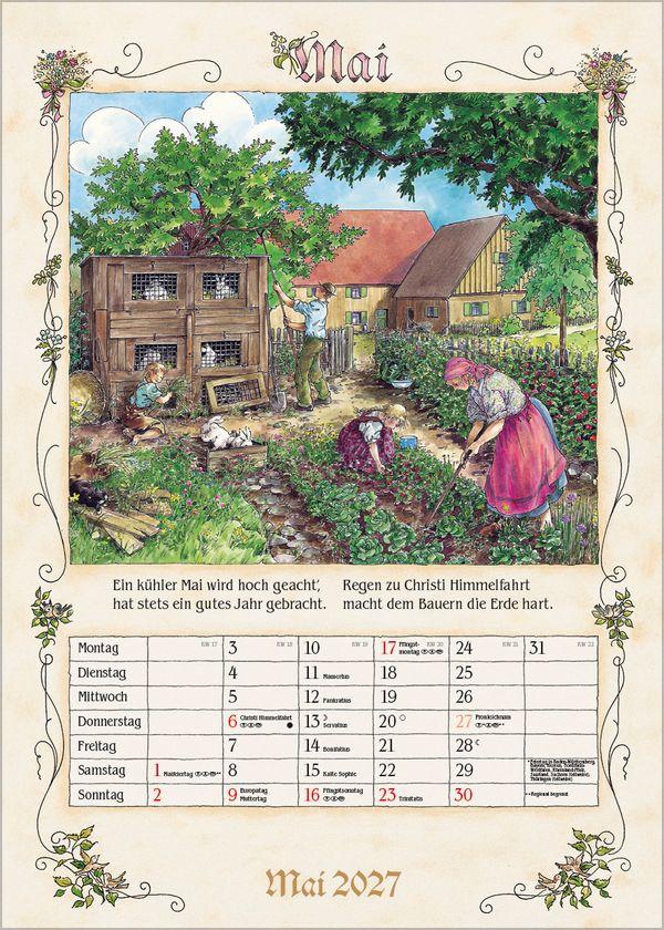 Beispielinhalt (Bild) Bauernkalender 2027
