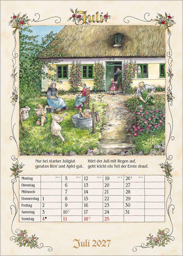 Beispielinhalt (Bild) Bauernkalender 2027