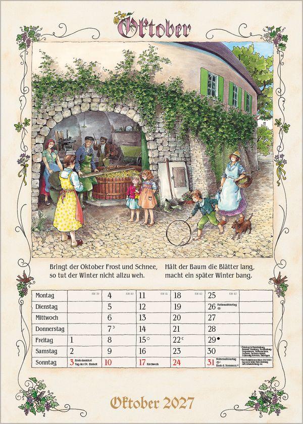 Beispielinhalt (Bild) Bauernkalender 2027