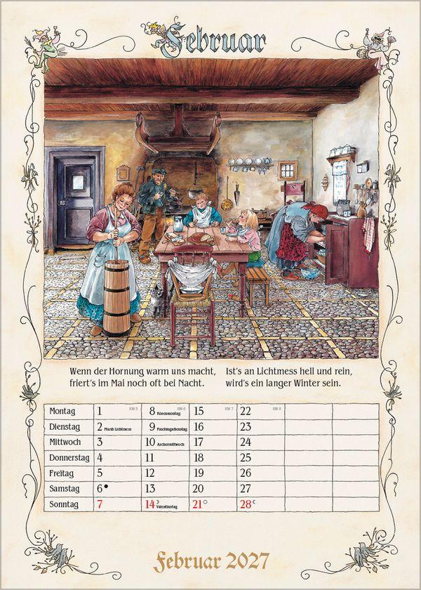 Beispielinhalt (Bild) Bauernkalender 2027