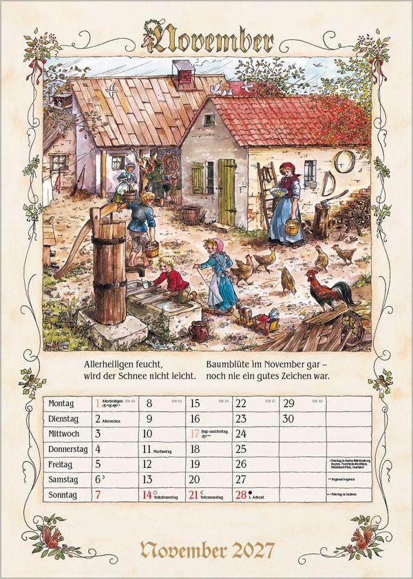 Beispielinhalt (Bild) Bauernkalender 2027