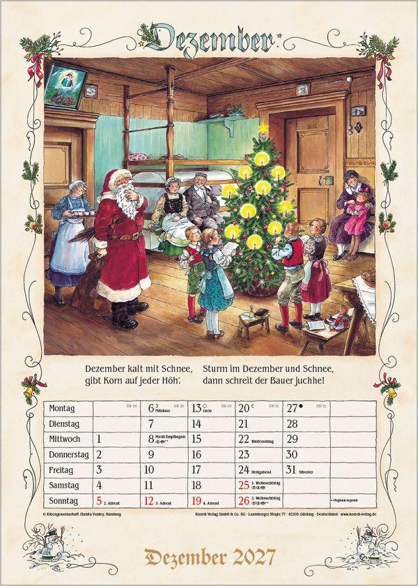 Beispielinhalt (Bild) Bauernkalender 2027