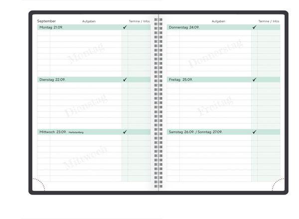 Beispielinhalt (Bild) Schülerkalender Light on 2026/2027