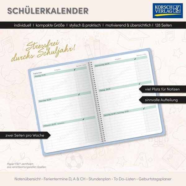 Beispielinhalt (Bild) Schülerkalender Light on 2026/2027