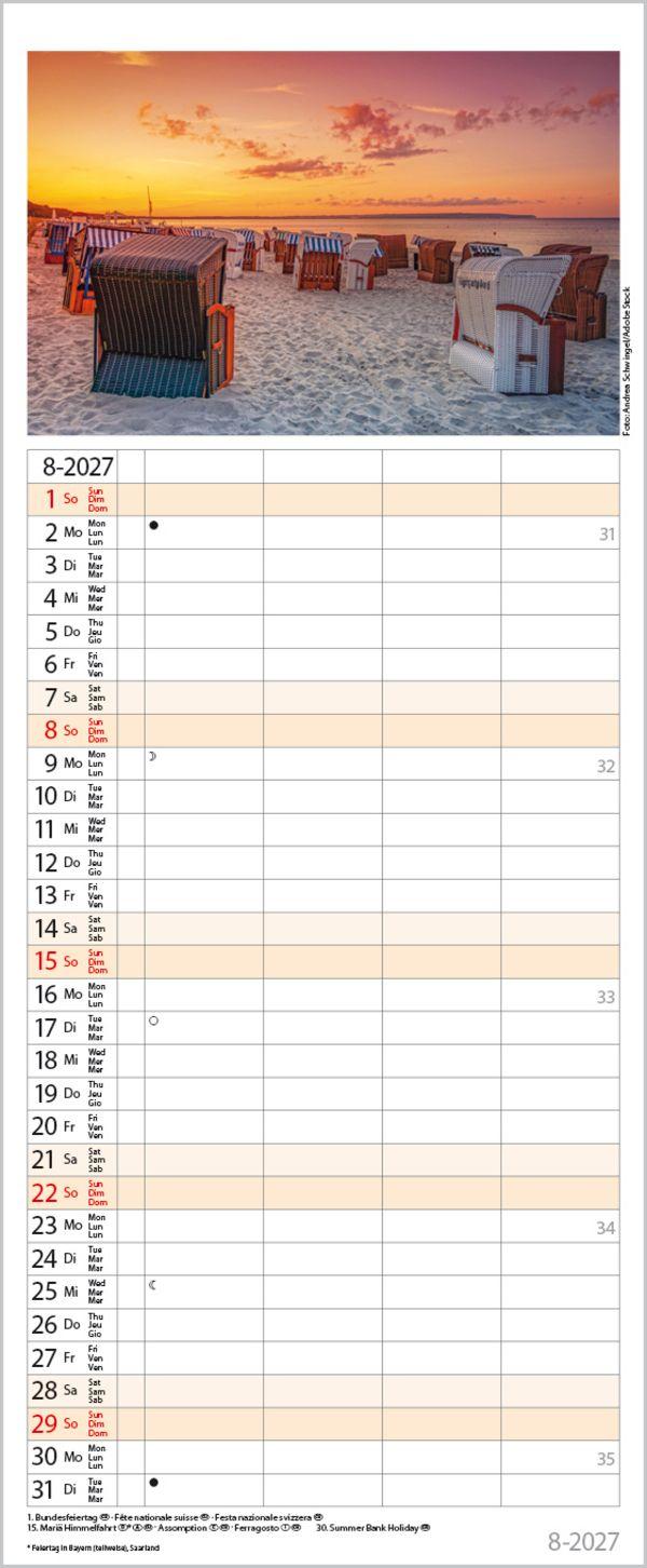 Beispielinhalt (Bild) Familienplaner Maritim 2027