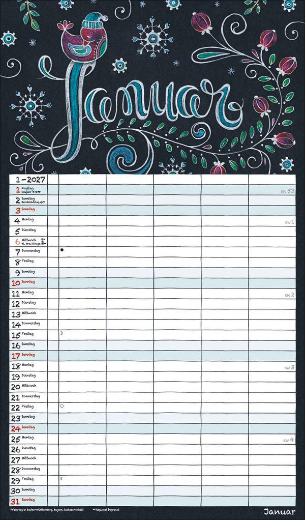 Beispielinhalt (Bild) Lovely Chalk Timer 2027