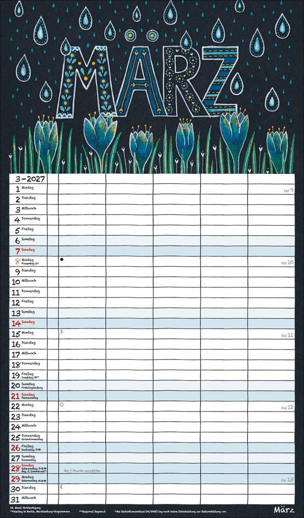 Beispielinhalt (Bild) Lovely Chalk Timer 2027