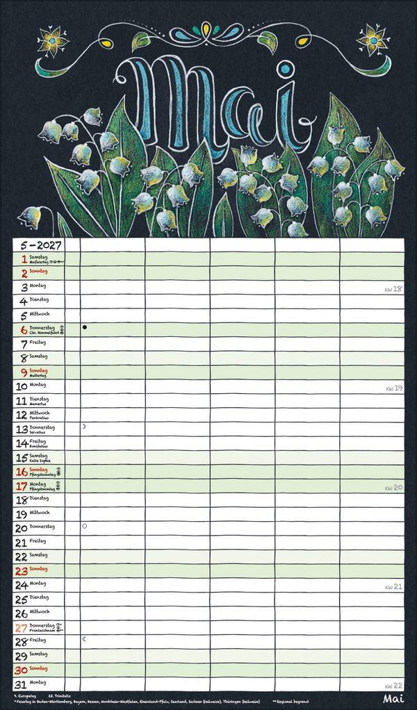 Beispielinhalt (Bild) Lovely Chalk Timer 2027