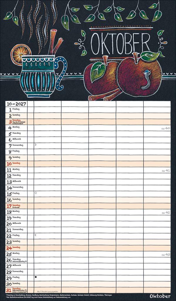 Beispielinhalt (Bild) Lovely Chalk Timer 2027