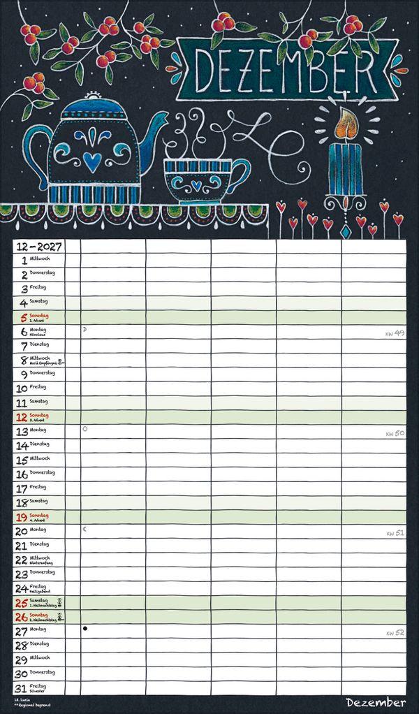 Beispielinhalt (Bild) Lovely Chalk Timer 2027