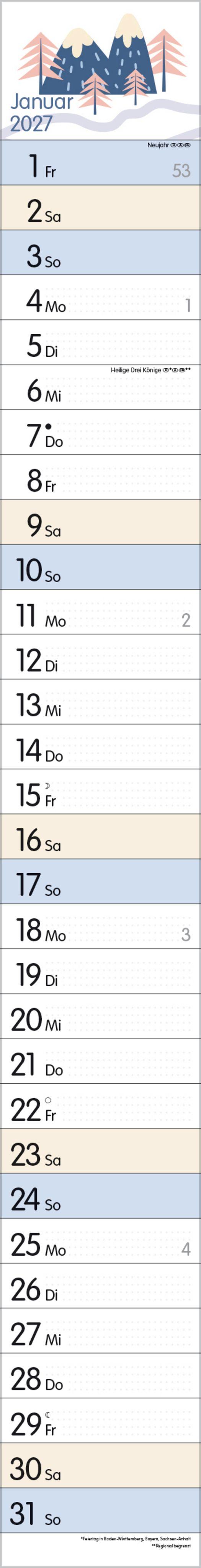 Vorderes Coverbild Streifenplaner Collect Moments 2027