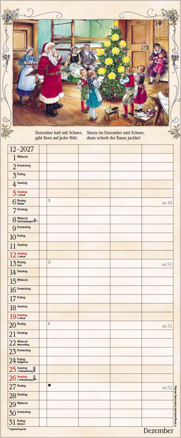 Beispielinhalt (Bild) Bauernkalender 2027