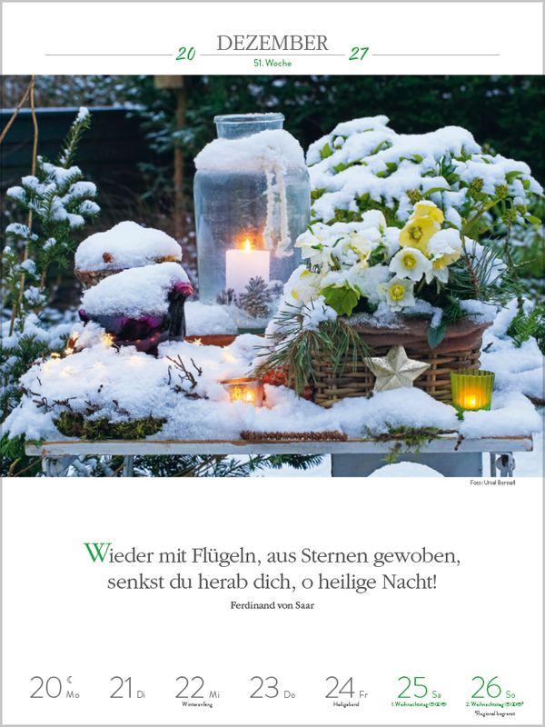 Beispielinhalt (Bild) Literaturkalender Gartenlust 2027