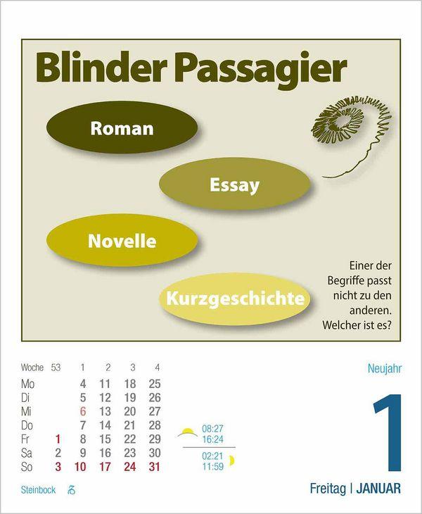 Beispielinhalt (Bild) Gehirnjogging 2027