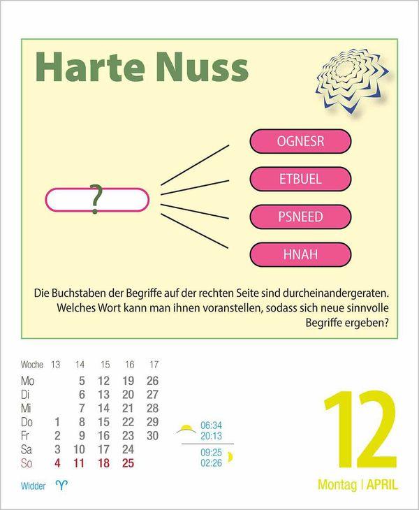 Beispielinhalt (Bild) Gehirnjogging 2027