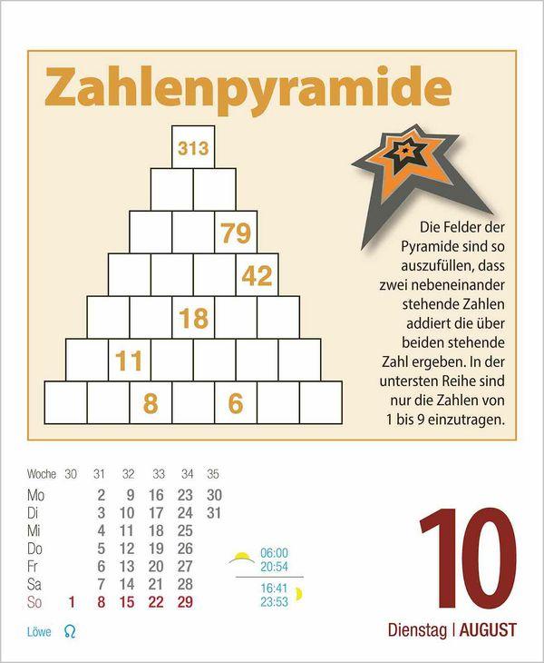 Beispielinhalt (Bild) Gehirnjogging 2027