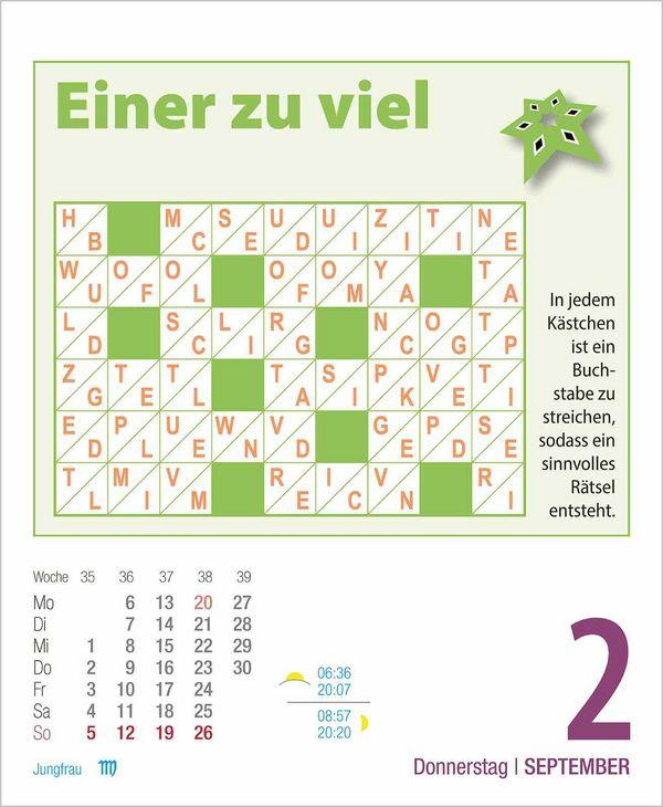 Beispielinhalt (Bild) Gehirnjogging 2027