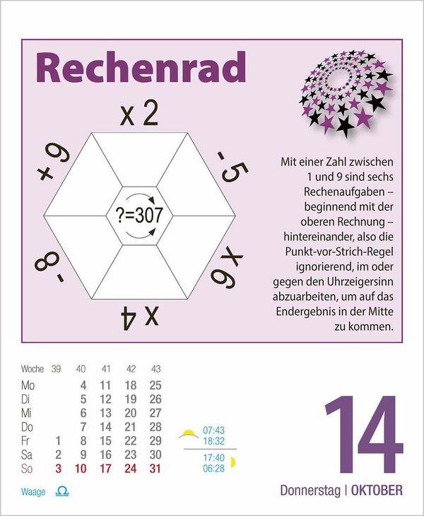 Beispielinhalt (Bild) Gehirnjogging 2027