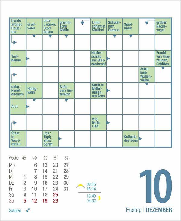 Beispielinhalt (Bild) Kreuzworträtsel 2027