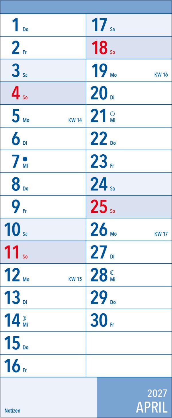 Beispielinhalt (Bild) XL Planer Großdruck 2027
