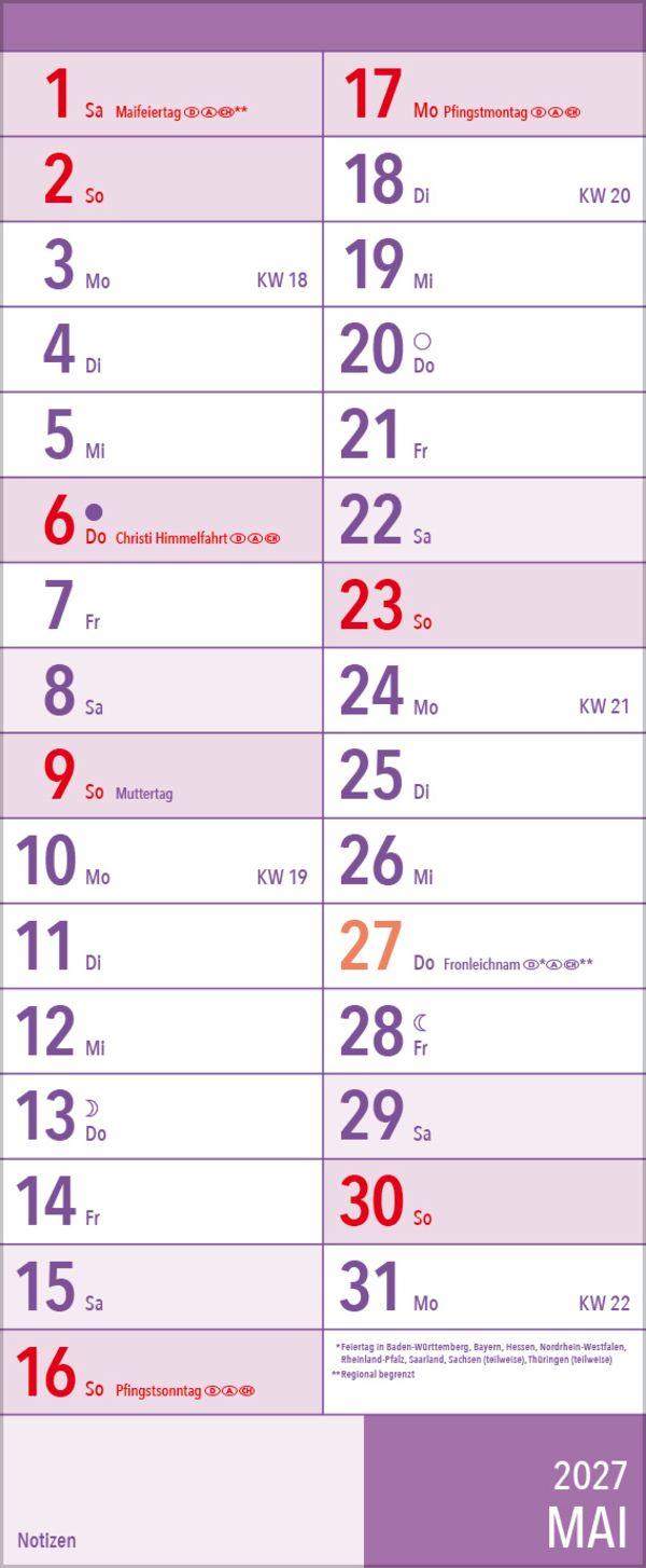 Beispielinhalt (Bild) XL Planer Großdruck 2027