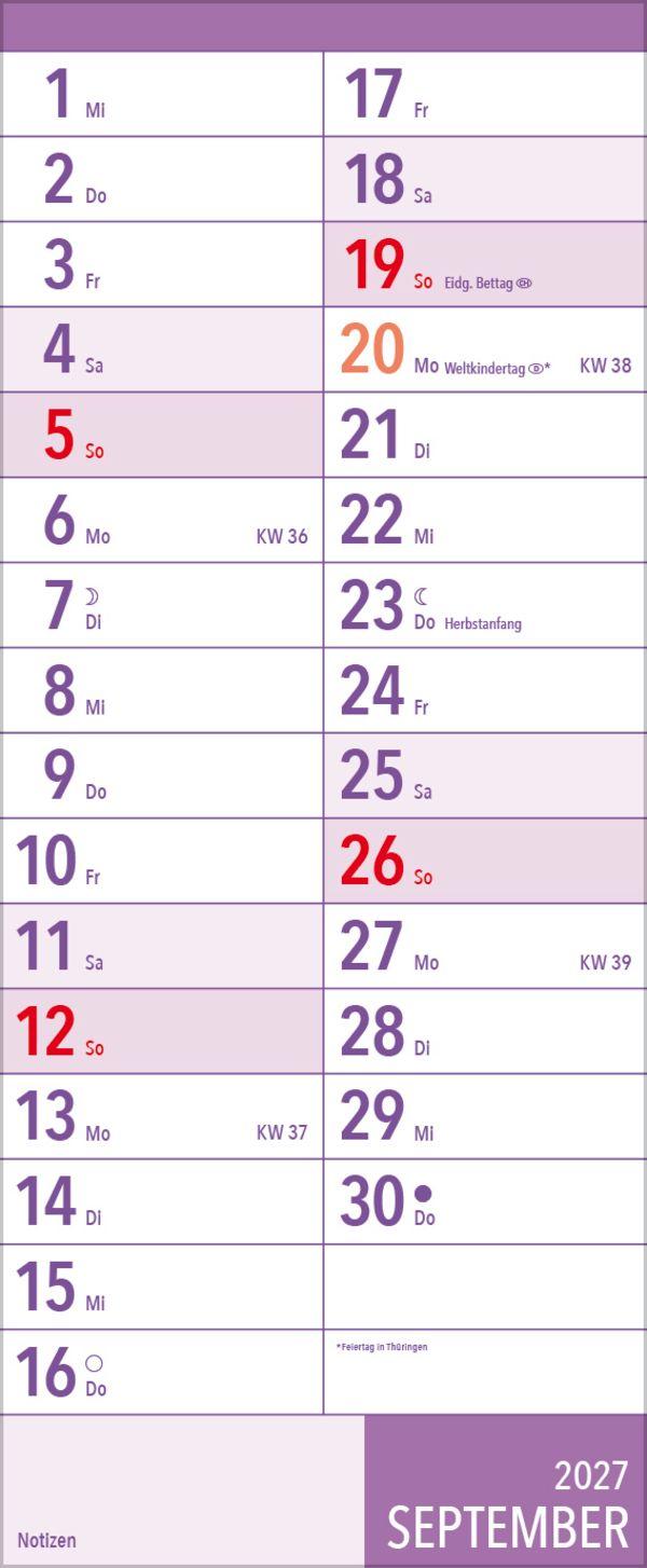 Beispielinhalt (Bild) XL Planer Großdruck 2027